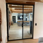 quint-it Glaswand System in anthrazit-grey verglast mit Verbundsicherheitsglas VSG 12 mm aus 2 x ESG“. Einbauort : domiziel Kinder-und Jugendhilfe in Uetze-Dedenhausen